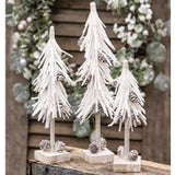 Glittered Pinecone Tree Green or White