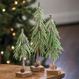 Glittered Pinecone Tree Green or White