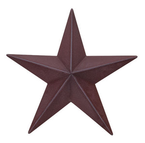 Burgundy Barn Star - 12