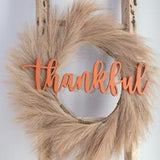 Thankful Script sign