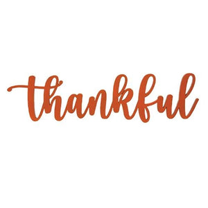 Thankful Script sign