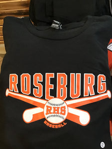 Roseburg Baseball Bat T-Shirt