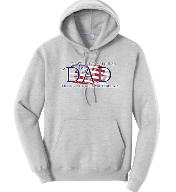 Just a Dad Trying Not to Raise Liberals - Hoodie
