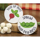 Spread Hap-Pea-Ness Mini Round Easel